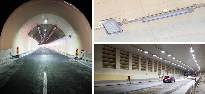 Tunnel Lighting in Austria using LEDiL LED optics