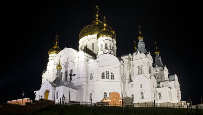 Belogorsky Monastery of St Nicholas architectural lighting with LEDiL optics
