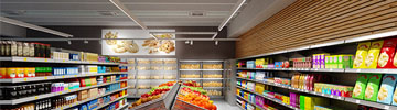 Read more about supermarket lighting with LINDA and ALISE